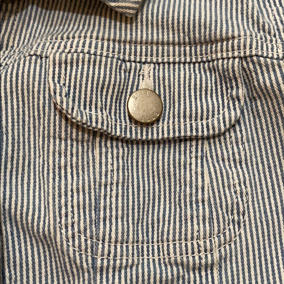 Cropped Blue & White Denim Small Jacket - Picture 4 of 6